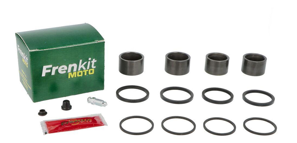 Frenkit Caliper Repair Kit With Piston For BMW C 400 GT ABS 2019-2020 Front Right - Black/Silver/Stainless Steel