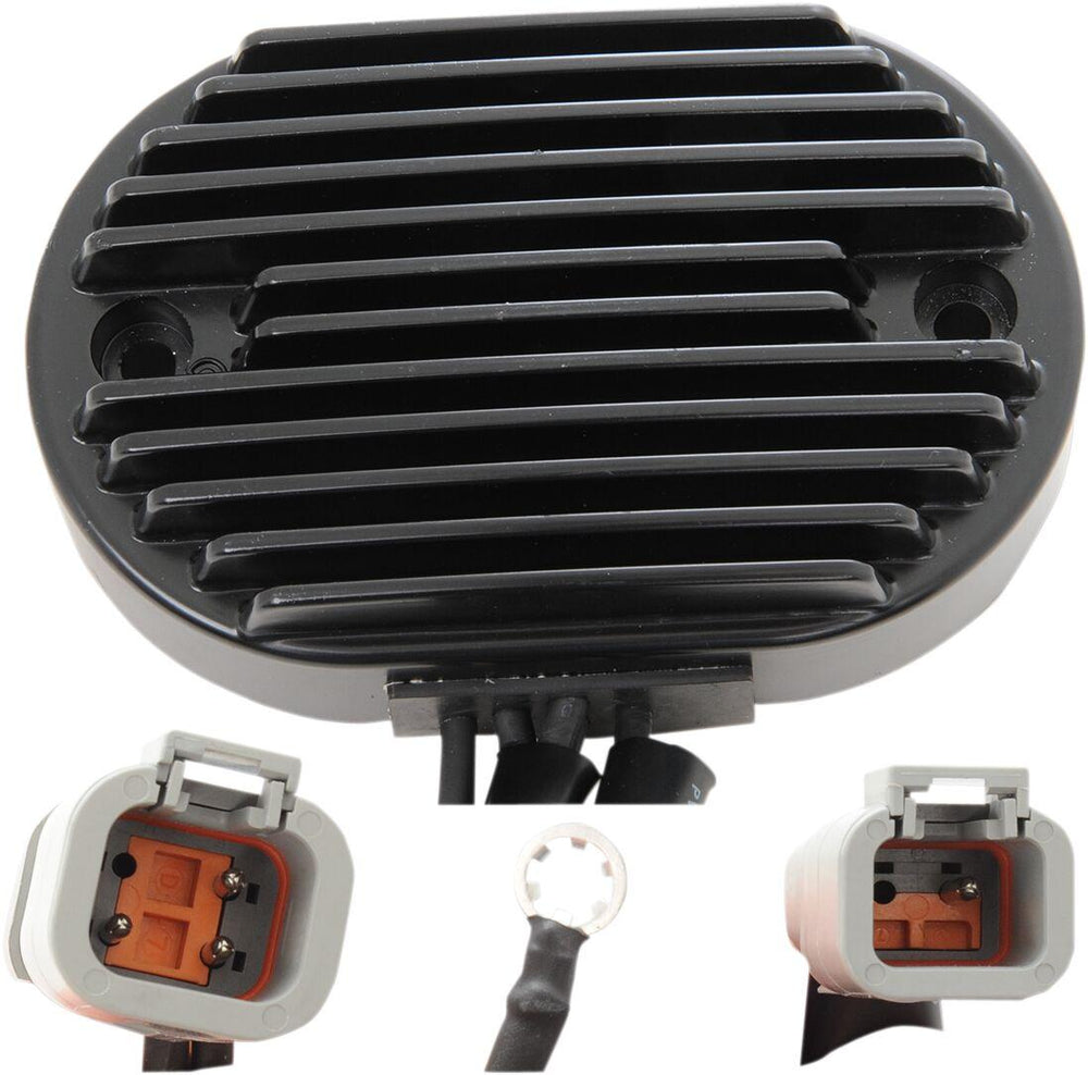 Drag Specialties Solid-State Regulator For Harley Davidson FLSTC1584 2007 - Black