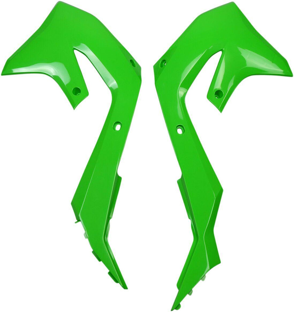 UFO Radiator Scoops For Kawasaki KX250 2021-2024 - Green