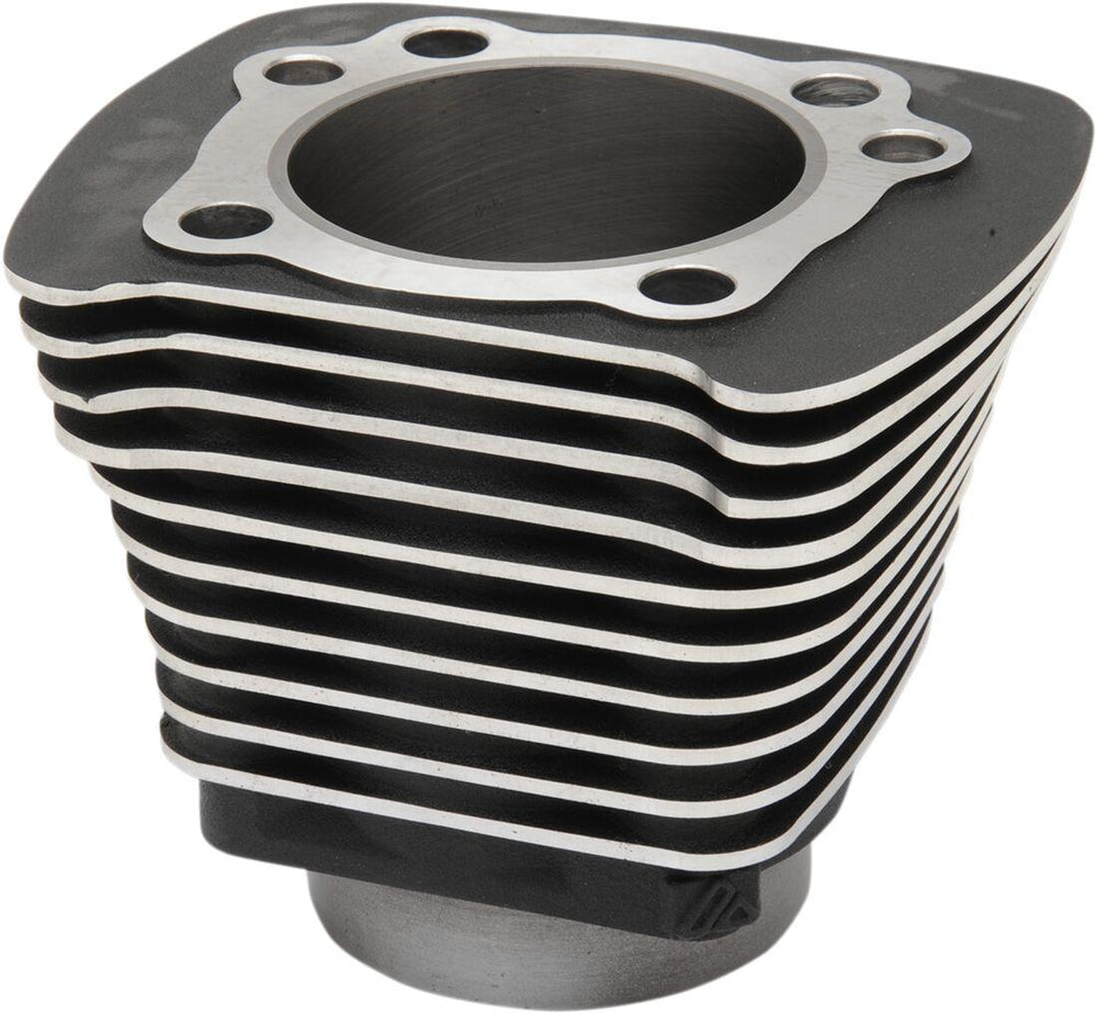 Drag Specialties Replacement Cylinders for XL Evolution-Style Motors For Harley Davidson XL 1200 C 1996-2003 - Black Highlighted Fins