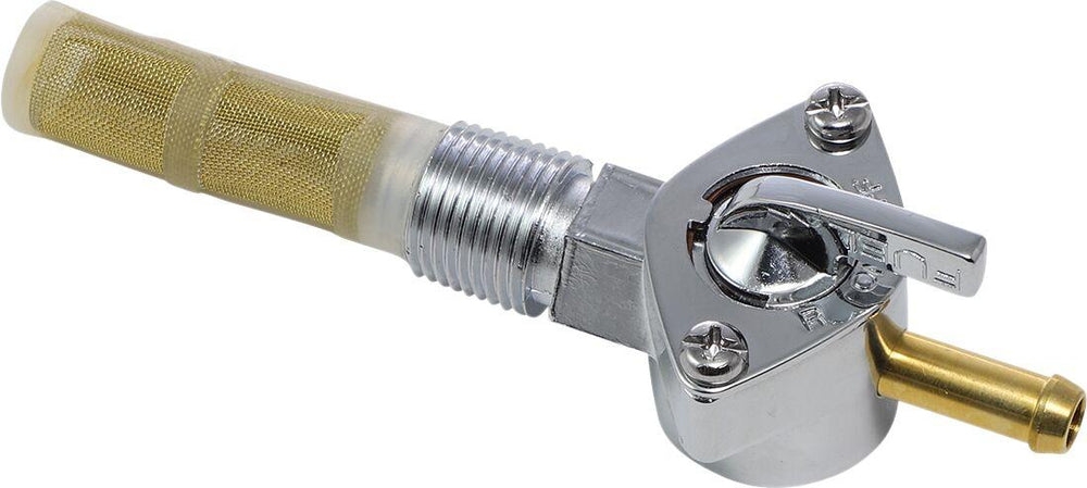 Drag Specialties 3 8" NPT Fuel Petcock For Harley Davidson XL 900 1957-1959 - Chrome Gold White