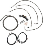 LA Choppers Complete Plug-and-Play Cable Kit NON-ABS For Harley Davidson FLHR 1750 2017-2019 30.5 cm - 35.5 cm (12" - 14") - Clear-Coated