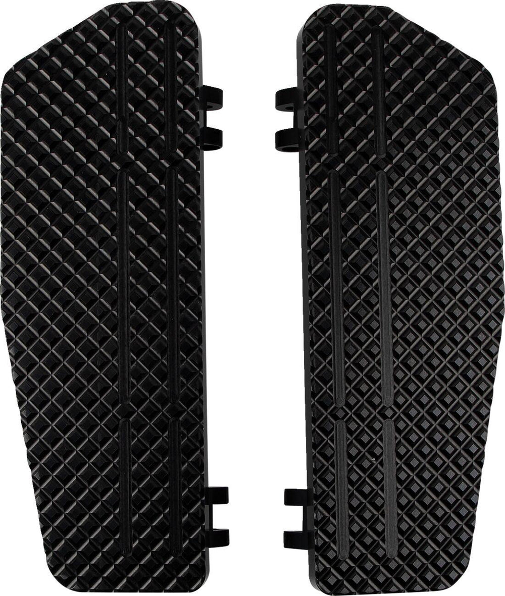 LA Choppers County Line Floorboards For Harley Davidson FL 1200 1965-1977 - Black