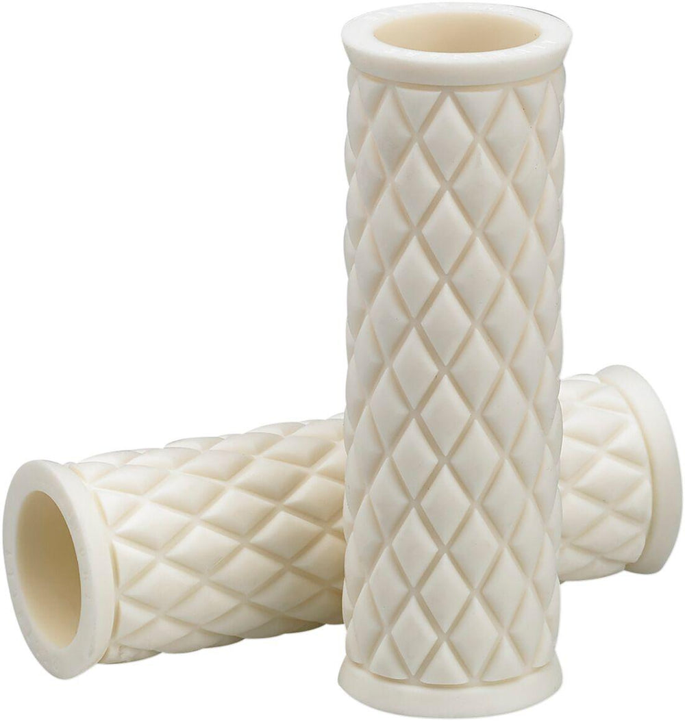 Biltwell Alumicore Grips For 25.4 mm (1") Handlebars - White