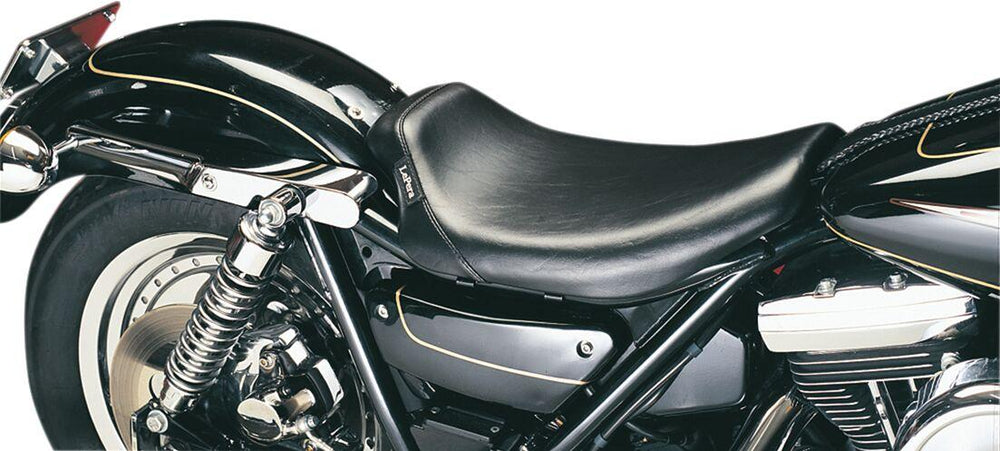 LE Pera Bare Bones Solo Seat For Harley Davidson FXLR 1340 1987-1994 Plain - Black