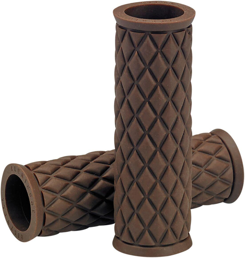 Biltwell Alumicore Grips For 25.4 mm (1") Handlebars - Chocolate