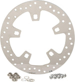 Drag Specialties Polished Stainless Steel Drilled Brake Disc For Harley Davidson FLH 1868 2021 Front - Silver