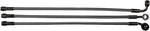 Magnum Shielding Braided Non-ABS Front Brake Hose Kit For Harley Davidson FLHR 1340 1994-1998 Front/Upper 58.5 cm (23") - Black/Black Pearl