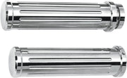 Pro-One Ball-Milled Billet Grips For Harley Davidson FLD 1690 2012-2013 - Chrome