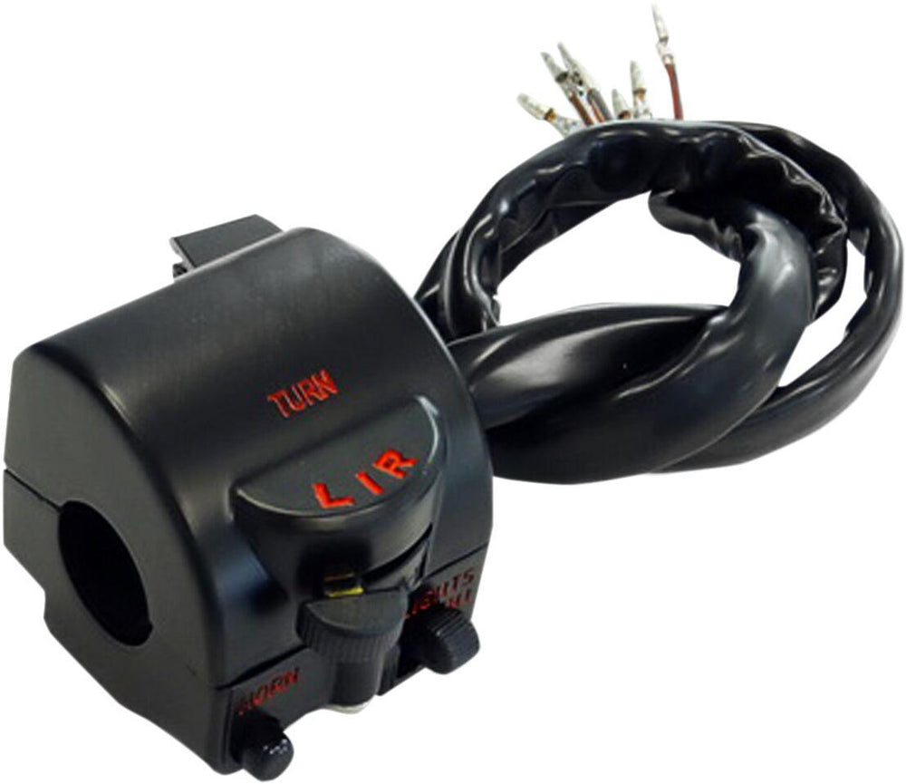 Emgo Handlebar Switch Assembly For Honda CB 750 K 1972-1976 Left - Black