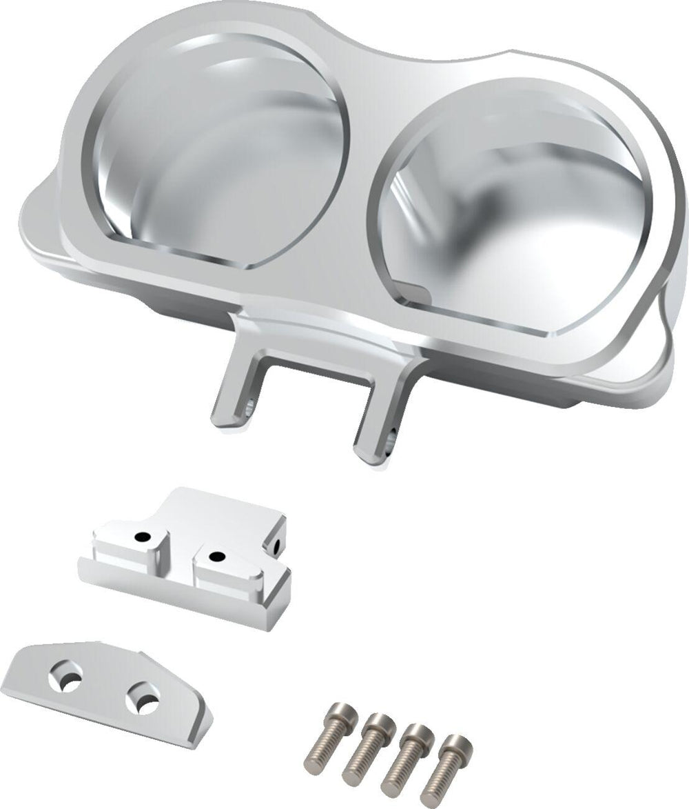 LA Choppers Dual Gauge Mount For Performance Risers For Harley Davidson FLTRK 1868 ABS 2020-2024 - Unfinished