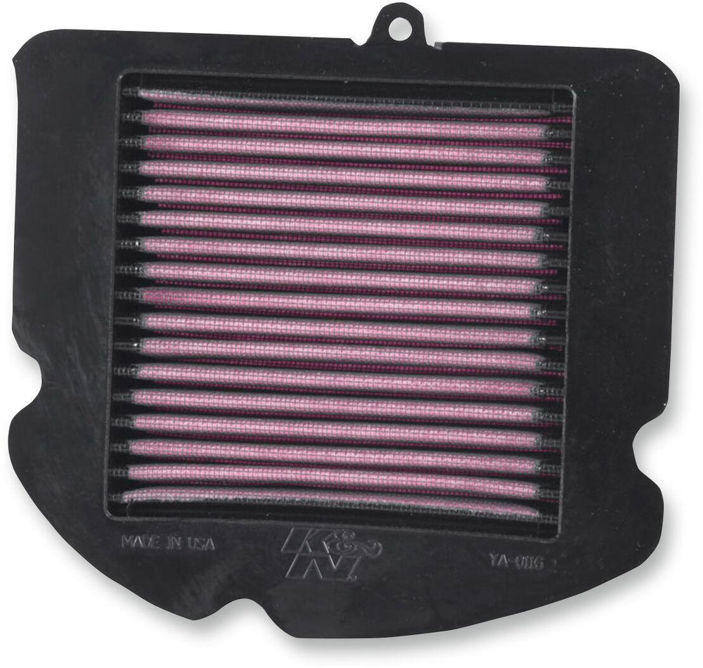 K&N High Flow Air Filter For Yamaha YXZ 1000 R 2016-2025 - Black Red