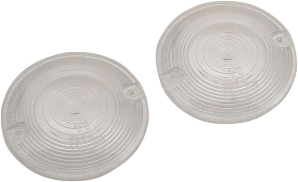 Drag Specialties Replacement Turn Signal Lenses For Harley Davidson FLHR 1340 1994-1998 Fits Front Or Rear Clear