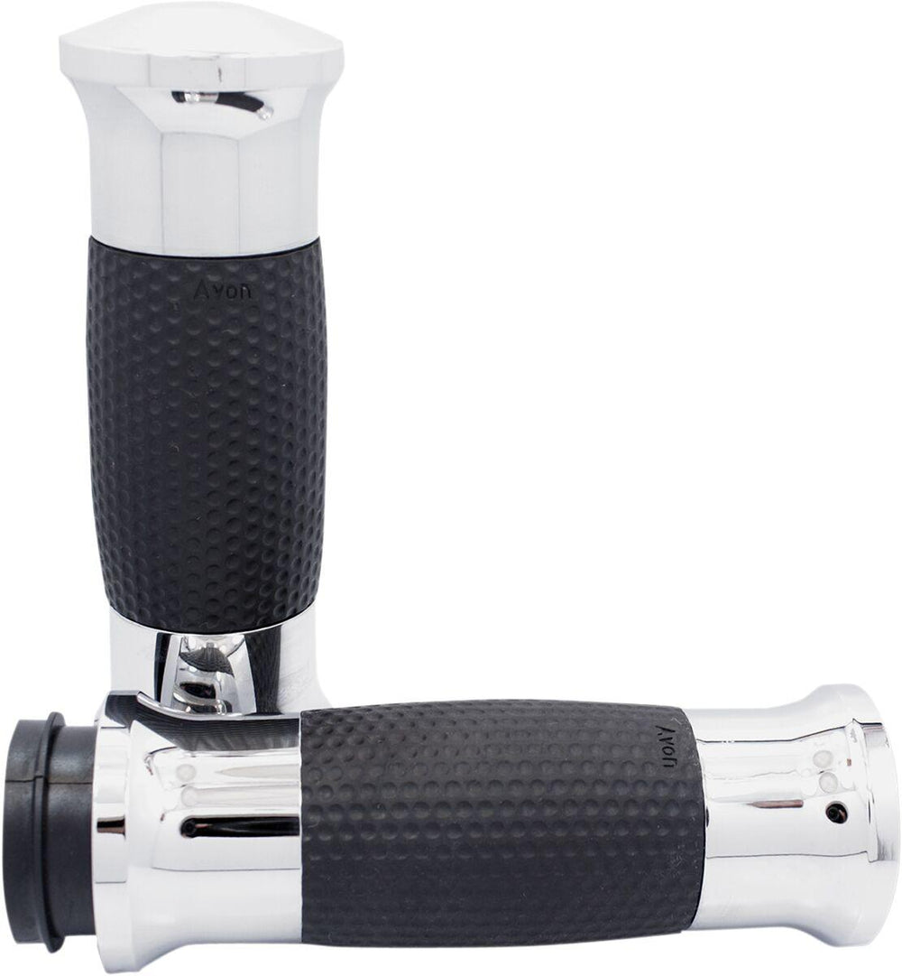 Avon Grips Air GEL Grips For Harley Davidson FLDE 1750 2018-2020 - Black Chrome