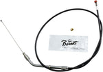 Barnett  Vinyl Throttle Idle Cable For Harley Davidson XL 1200 C 1996-2006 81.5 cm (32") - Black