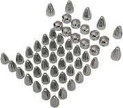 Ciro Engine Bolt Cover Caps For Harley Davidson FLDE 1750 ABS 2018-2020 Spike/Fluted - Chrome