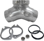 S&S Cycle Manifold Conversion Kit for 80" Evolution Big Twin For Harley Davidson FLH 1340 1984 - Black Silver