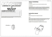 Hyperpro Lowering kit For BMW G 310 GS ABS 2017-2024 Front -35mm