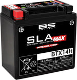 BS Battery SLA Max AGM Battery For Ducati 1098 2007 - Black