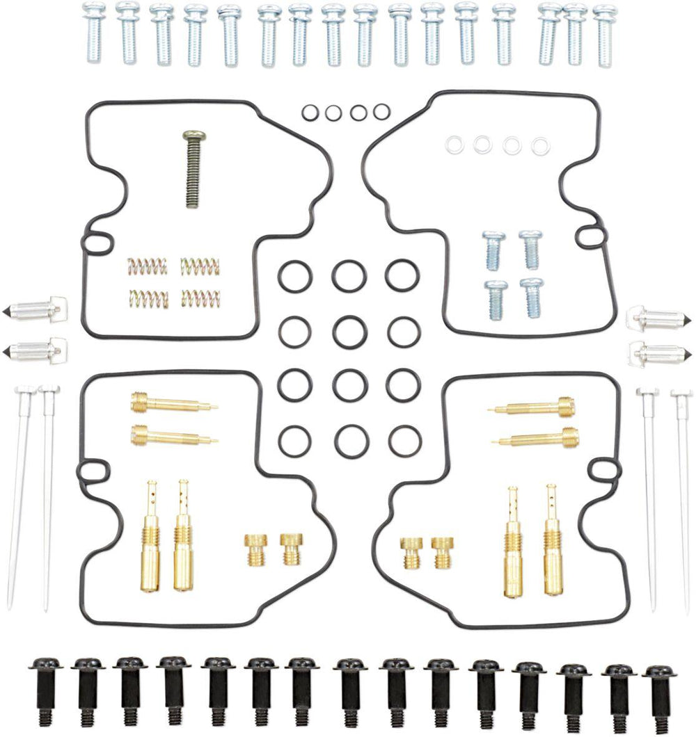 Parts Unlimited Carburettor Repair Kit For Yamaha YZF-R6 600 1999-2002 - Black Gold Silver