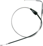 Drag Specialties Stainless Steel Braided Idle Cable For Harley Davidson FLHTCUI 1340 EFI 1996-1998 105.5 cm (41-1 2") - Silver Unfinished