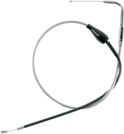 Drag Specialties Stainless Steel Braided Idle Cable For Harley Davidson FLHTCUI 1340 EFI 1996-1998 105.5 cm (41-1 2") - Silver Unfinished
