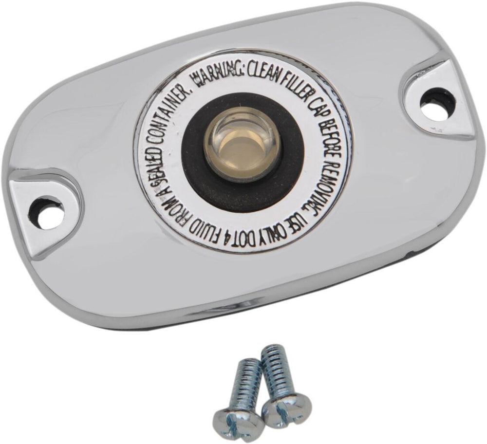 Drag Specialties Rear Brake Master Cylinder Cover Kit For Harley Davidson FLD 1690 2016 - Chrome