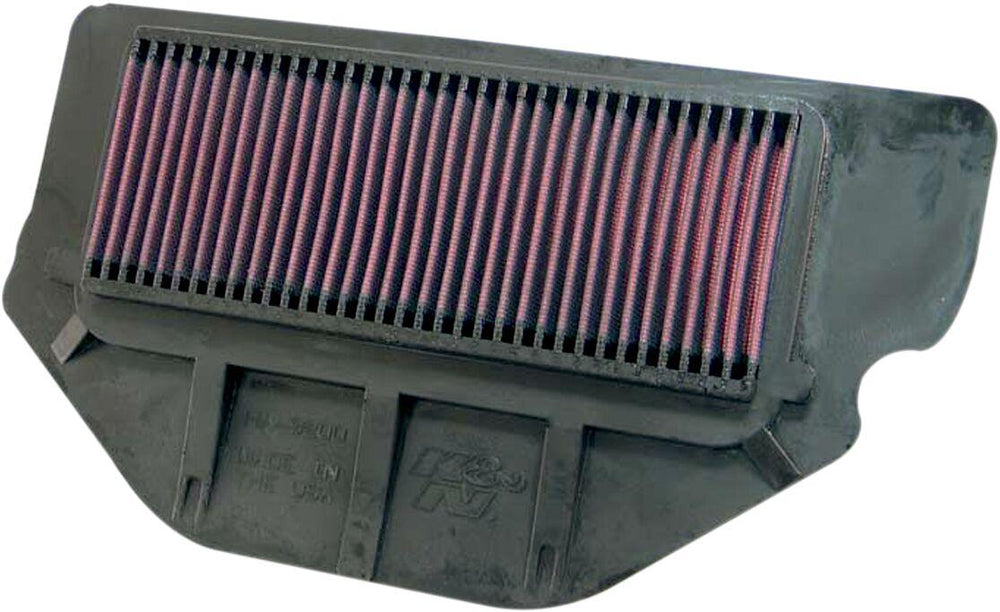 K&N High Flow Air Filter For Honda CBR 929 RR 2000-2001 - Black Red