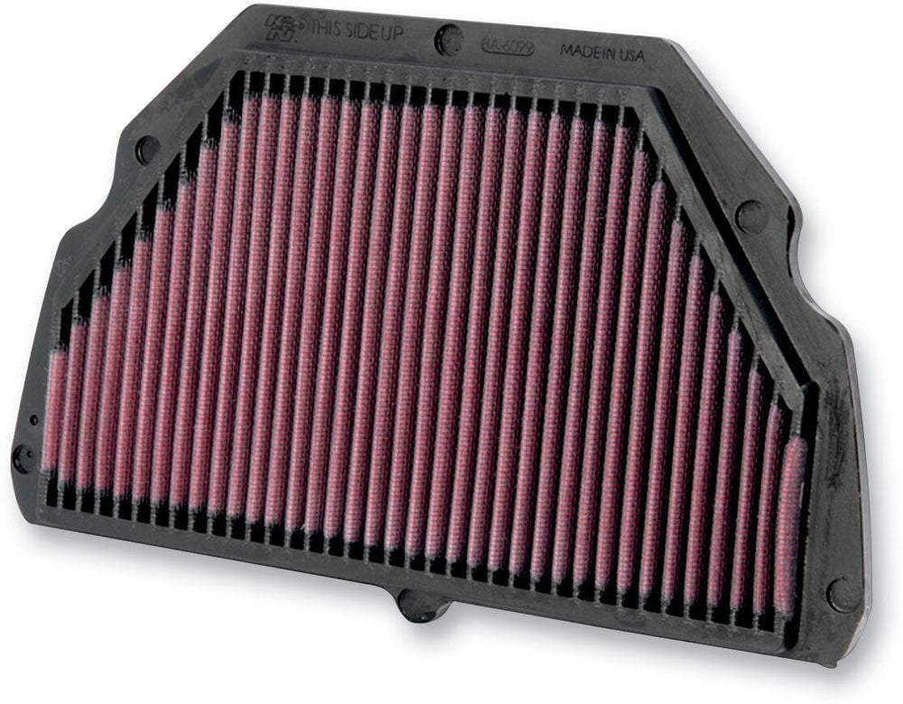 K&N High Flow Air Filter For Honda CBR 600 F 1999-2000 - Black Red
