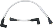 Magnum Shielding Braided Spark Plug Wires For Harley Davidson FL 1200 1977 165 mm (6-1 2") 43 cm (17") - Chrome Silver