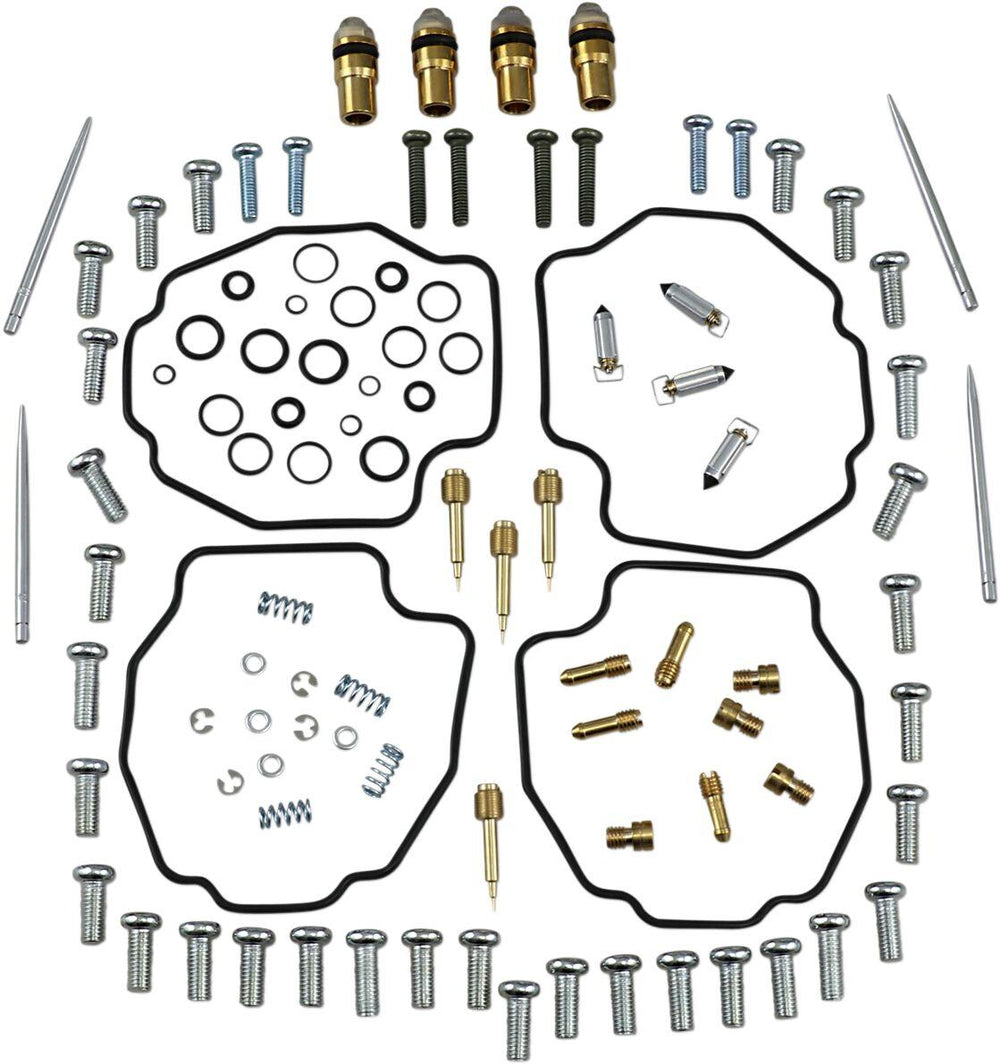 Parts Unlimited Carburettor Repair Kit For Yamaha VMX-12 1200 1993-2002 - Black Gold Silver