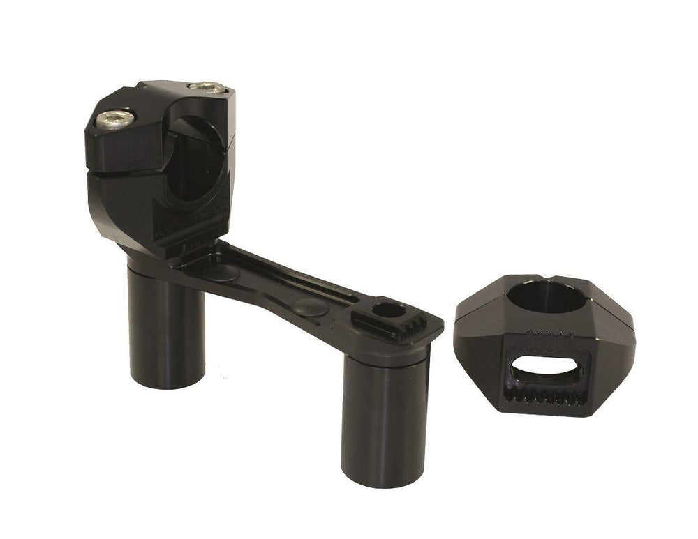 Gilles 2D.GT Handlebar Risers For Moto Guzzi V100 1050 Mandello ABS 2022-2024 - Black