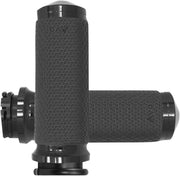 Avon Grips Vibration Dampening Memory Foam Grips For Harley Davidson FLD 1690 2012-2013 Large - Black