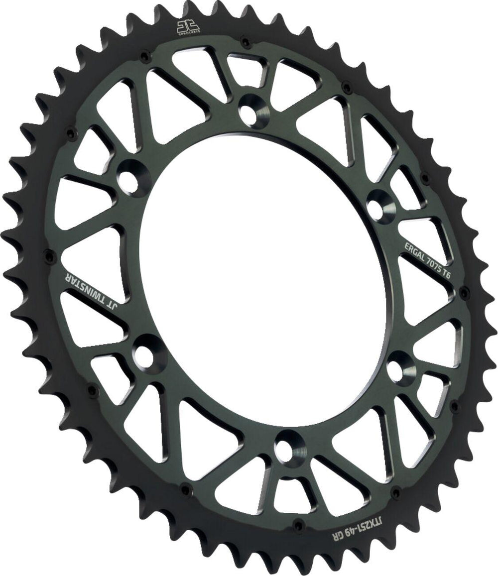 JT Twinstar Sprocket For Yamaha TTR230 2005-2026 Rear 49T - Graphite