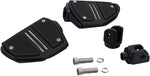 Ciro Twin Rail Foot Rests Without Mount For Harley Davidson FLDE 1750 ABS 2018-2020 - Black