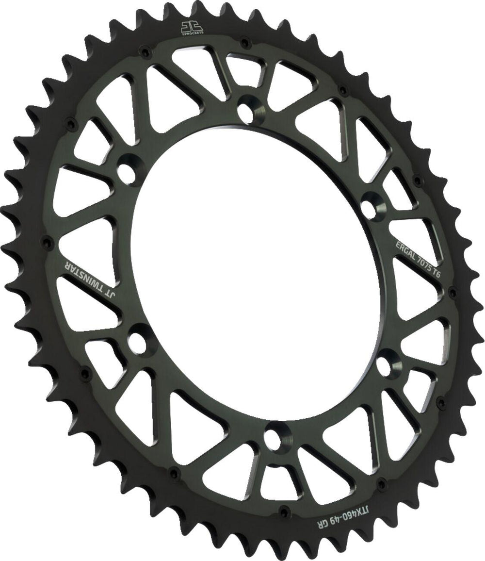 JT Twinstar Sprocket For Kawasaki KDX175 1980-1982 Rear 49T - Graphite