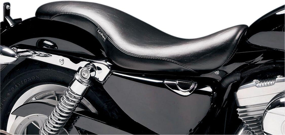 LE Pera King Cobra 2 Up Seat For Harley Davidson XL1200C 2004-2020 Plain - Black