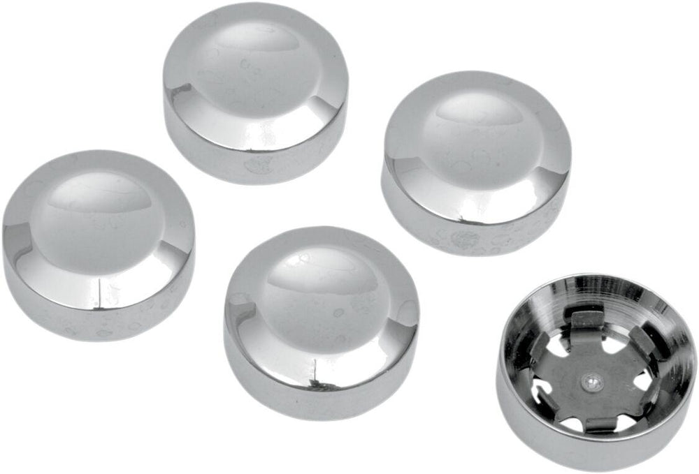 Drag Specialties Rear Pulley Bolt Covers For Harley Davidson FLD 1690 2012-2013 - Chrome