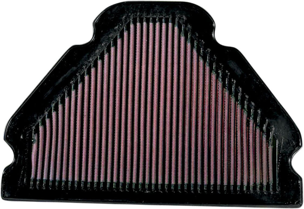 K&N High Flow Air Filter For Kawasaki ZX-9 R 1998-2003 - Black Red