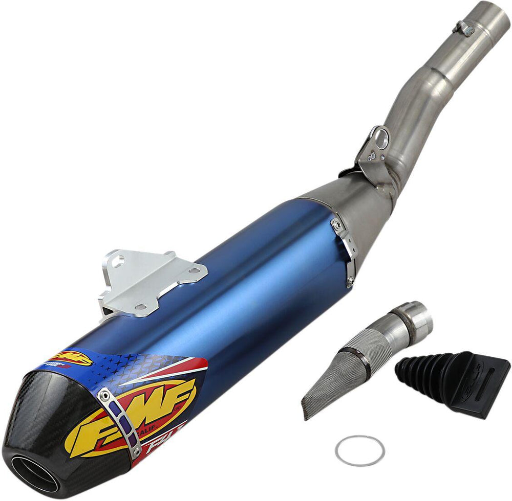 FMF Factory 4.1 RCT  Titanium Silencer For Yamaha WRF450 2019-2024 - Blue