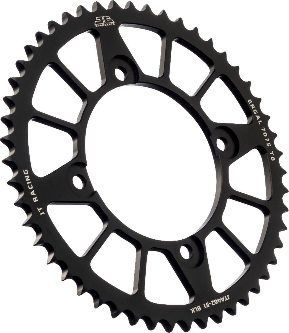 JT Aluminium Sprocket For Kawasaki KLX140 2008-2020 Rear 51T - Black