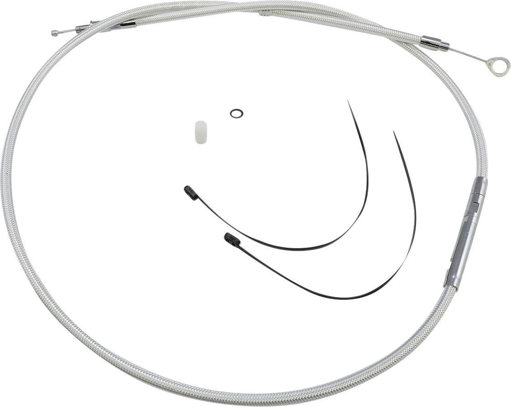 Magnum Shielding Sterling Chromite II Clutch Cable For Harley Davidson FLHS 1340 1987-1988 159 cm (62-11 16") - Chrome