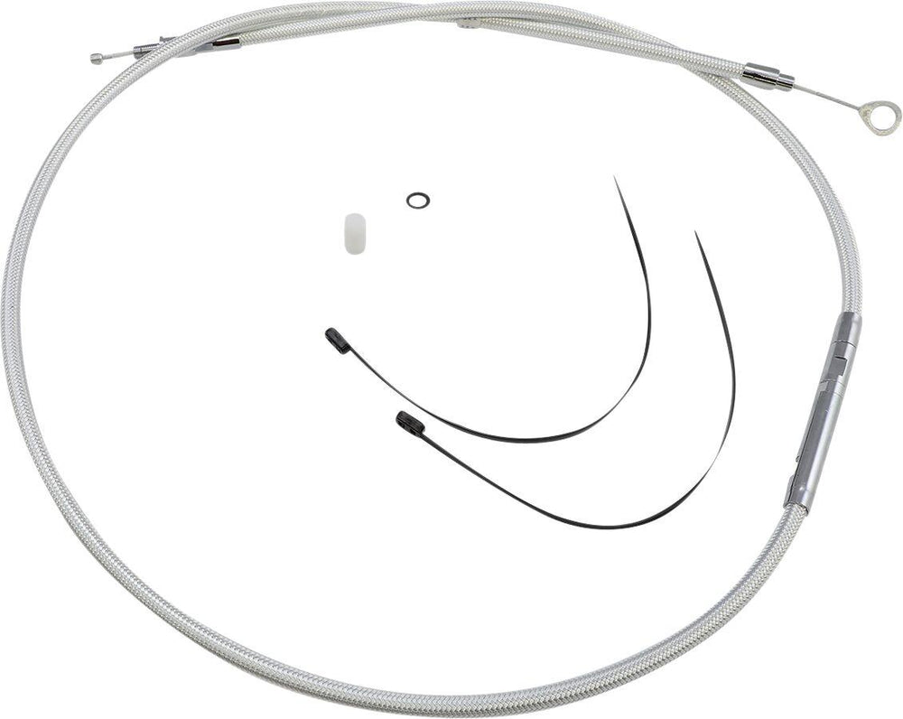 Magnum Shielding Sterling Chromite II Clutch Cable For Harley Davidson FLHR 1340 1994-1998 174.5 cm (68-11 16") - Chrome