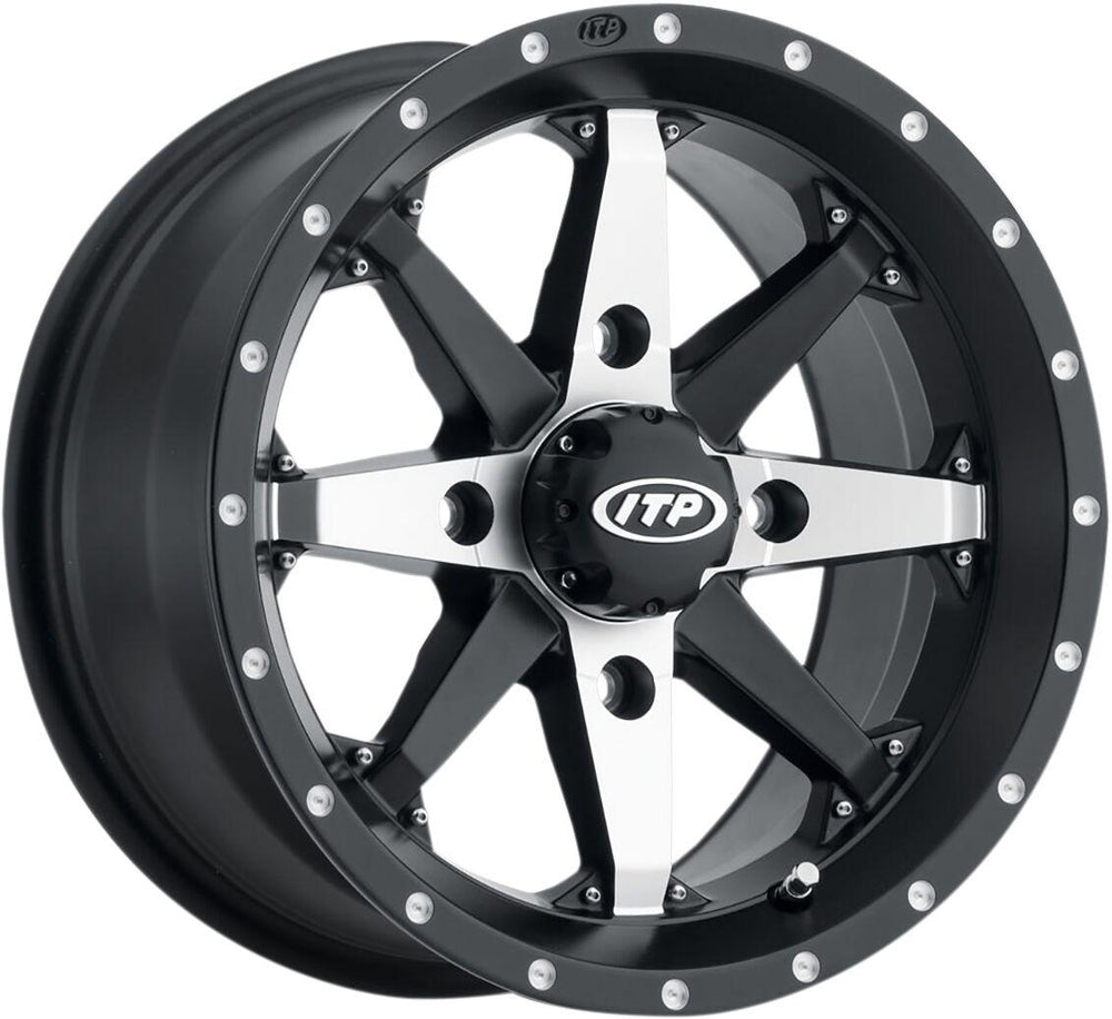ITP Cyclone Wheel For Can Am Commander 1000 EFI 2011-2017 Fits Front Or Rear 14x7" - Black