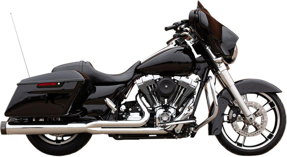 S&S Cycle 2 Into 1 Sidewinder Exhaust System For Harley Davidson FLHR 1340 1995-1998 - Chrome