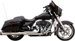 S&S Cycle 2 Into 1 Sidewinder Exhaust System For Harley Davidson FLHR 1340 1995-1998 - Chrome