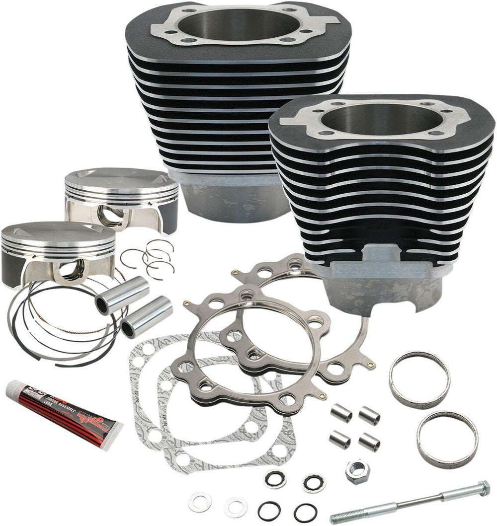 S&S Cycle Big Bore 4.125" Cylinder Kit For Harley Davidson FLD 1690 2012-2013 - Black
