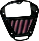 K&N High Flow Air Filter For Kawasaki VN 2000 2004-2010 - Black Red