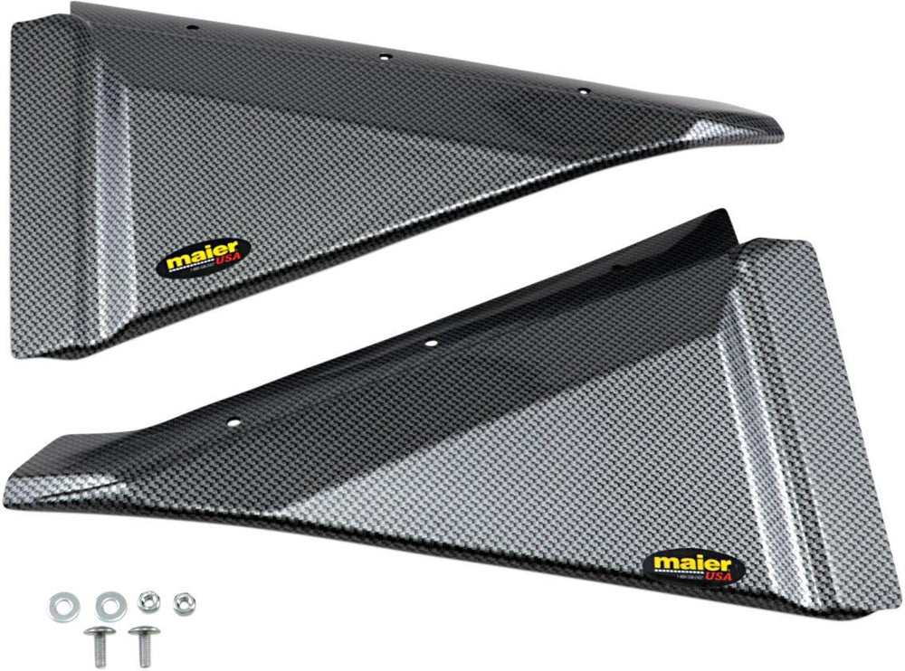Maier Fender Flares For Yamaha YXZ 1000 R 2016-2020 Rear - Black Carbon Fiber