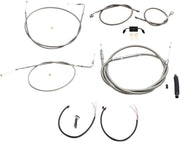 LA Choppers Handlebar Cable/Brake Hose Kit ABS For Harley Davidson FXDB 1584 2012-2013 30.5 cm - 35.5 cm (12" - 14") - Clear-Coated